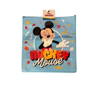 Disney Junior Kids Boy Mickey Mouse Tote Travel Essential Blue Bag 12" x 12" NEW